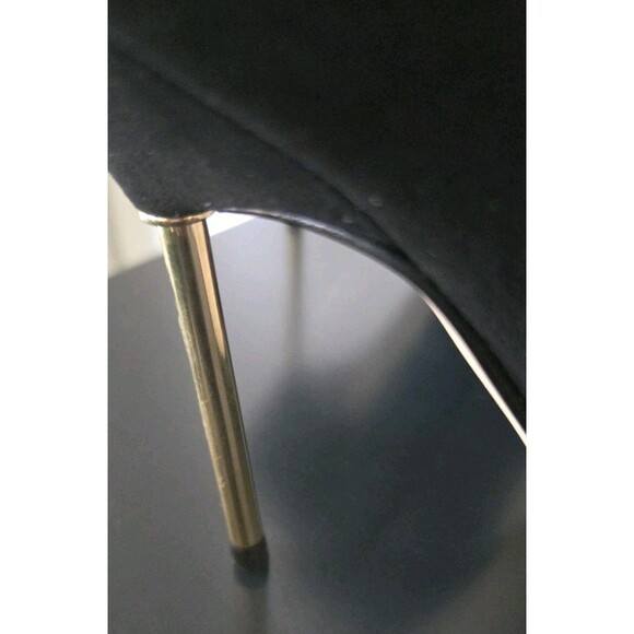 Good American Scandal Lace Up Stilleto Booties Suede Leather Trim Black 7.5 New - Picture 4 of 11